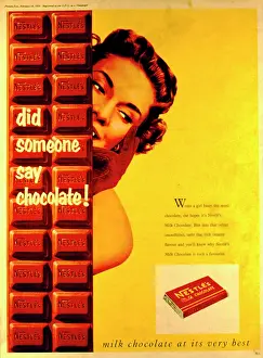 Nestle: Advertisement for Nestle's milk chocolate
