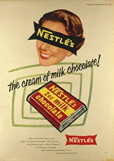 Blindfold: Advertisement for Nestle's milk chocolate