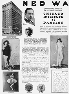 Wayburn: Advert for New Wayburn's Institute of Dancing