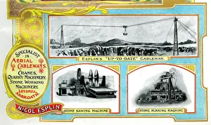Sawing: Advert, Nicol Esplin, Aerial Cableways, Arbroath, Scotland