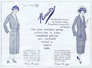 Ninette: Advert for Ninette couture (London) 1920s