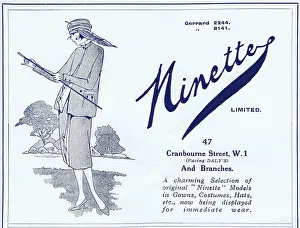 Ninette: Advert for Ninette couture (London) 1920s