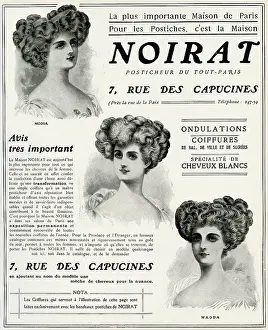 Wavy: Advert for Noirat hairpieces 1909