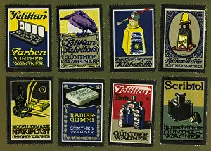 Eraser: advertising, office equipment, Pelikan poster