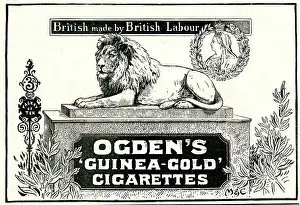 Guinea: Advert for Ogden's Guinea-Gold Cigarettes