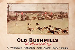Bushmills: Advertisement for Old Bushmills Whiskey - Fox Hunt