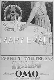Tablecloths: ADVERT FOR OMO SOAP