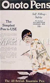 Onoto: Advert for Onoto pens 1919