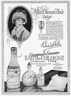 Binnie: Advert for the Original and Genuine Eau de Cologne, 1926
