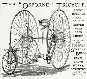 Trike: Advert for Osborne tricycles 1884
