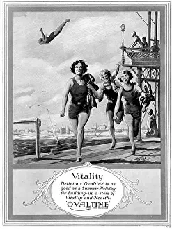 Stressing: Advert for Ovaltine, 1927