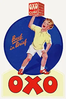 Cubes: Advert for Oxo 1931
