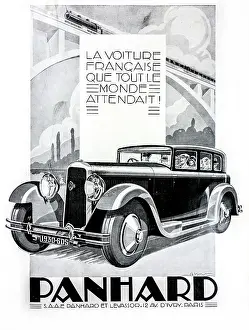Arterra - Collection Philippe Clément: Advert for Panhard & Levassor 6DS Berline X66