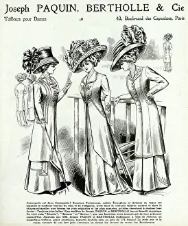 Bows: Advert for Paquin women's clothing 1909