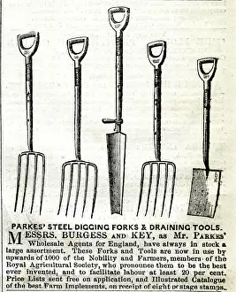 Wholesale: Advert, Parkes steel digging forks and draining tools