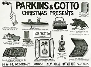 Lorgnette: Advert for Parkins & Gotto 1895