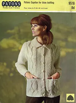 Capstan: Advert for Patons Capstan yarn for Aran knitting