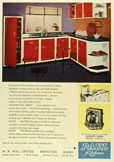 Aluminium: Advertisement for Paul Kitchens