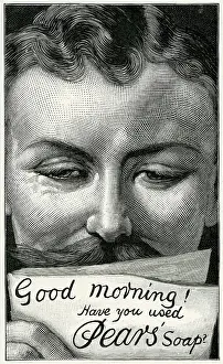 Strikingly: Advert for Pears soap 1895