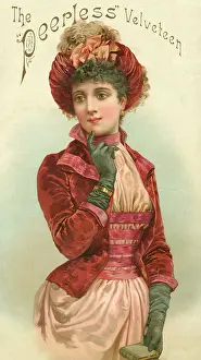 Bodice: Advertisement for Peerless Velveteen fabric