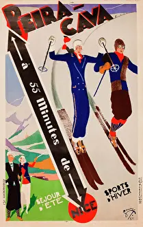 Cava: Advertisement for Peira-Cava, summer and winter