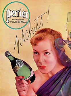 Bottled: Advertisement for Perrier mineral water