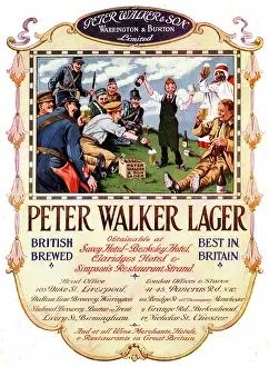 Claridges: Advert, Peter Walker Lager