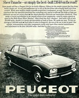 Aspirational: Advertisement for Peugeot 504
