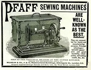 Bobbin: Advert, Pfaff Sewing Machines