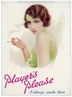Shingle: Advert for Player's Please 1930