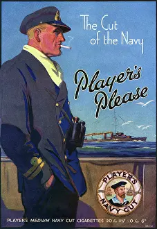 Vivacious: Advertisement for Player's Medium Navy Cut cigarettes
