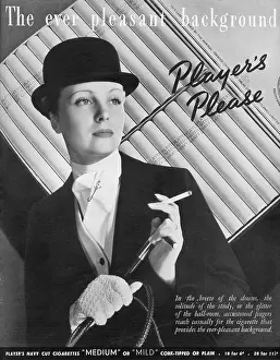 Lesbian: Advert for Player's Navy Cut Cigarettes 1939