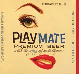 Lips: Advertisement for Playmate Premium Beer