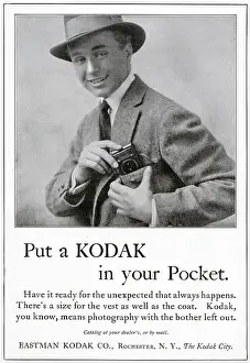 Eastman: Advert for Pocket Kodak Camera 1916