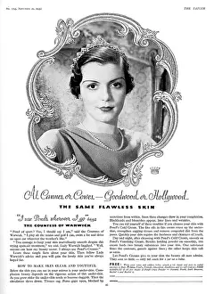 Endorsement: Advertisement for Pond's Cold Cream with Countess of Warwick