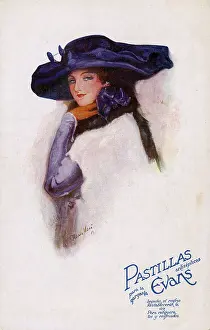 Sore: Advertisement on a postcard, Evans Pastilles