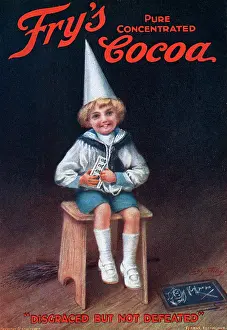 Dunces: Advertising postcard for Fry's Cocoa