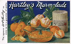 Marmalade: Advertorial postcard for Hartley's Orange Marmalade