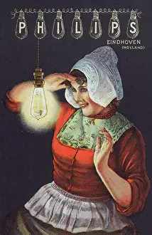 Filament: Advertising postcard for Philips Lightbulbs
