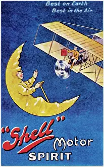 Jan16: Advertising postcard for Shell Motor Spirit
