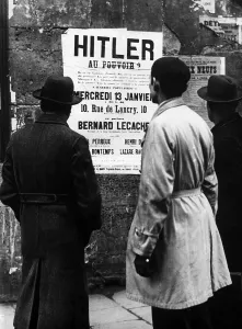 Bontemps: Advertising poster for an information event on Hitler by