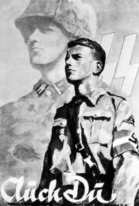 Enough: Advertising poster of the Waffen-SS(Armed -SS) for the Hitle