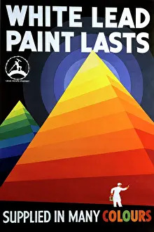Lasts: Advertising poster, White Lead Paint Lasts