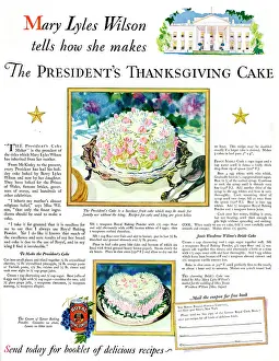 Cakes: Advert, The President's Thanksgiving Cake