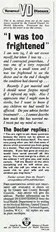 Replies: Advert for the prevention of Venereal Diseases 1943