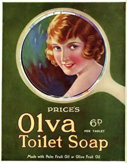 Cheeks: Advert, Price's Olva Toilet Soap