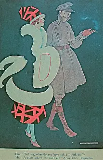 Washout: Advertising print for Cavanders Army Club cigarettes