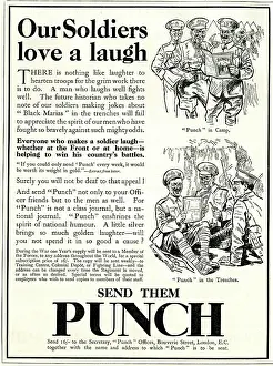 Send: Advert for Punch Magazine, WW1