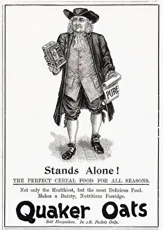 Healthy: Advert for Quaker Oats 1896