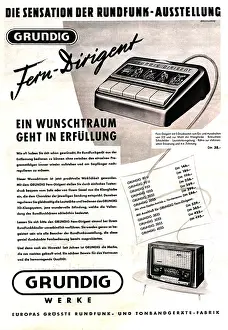 Technics: advertising, radio, Grundig Dirigent remote control